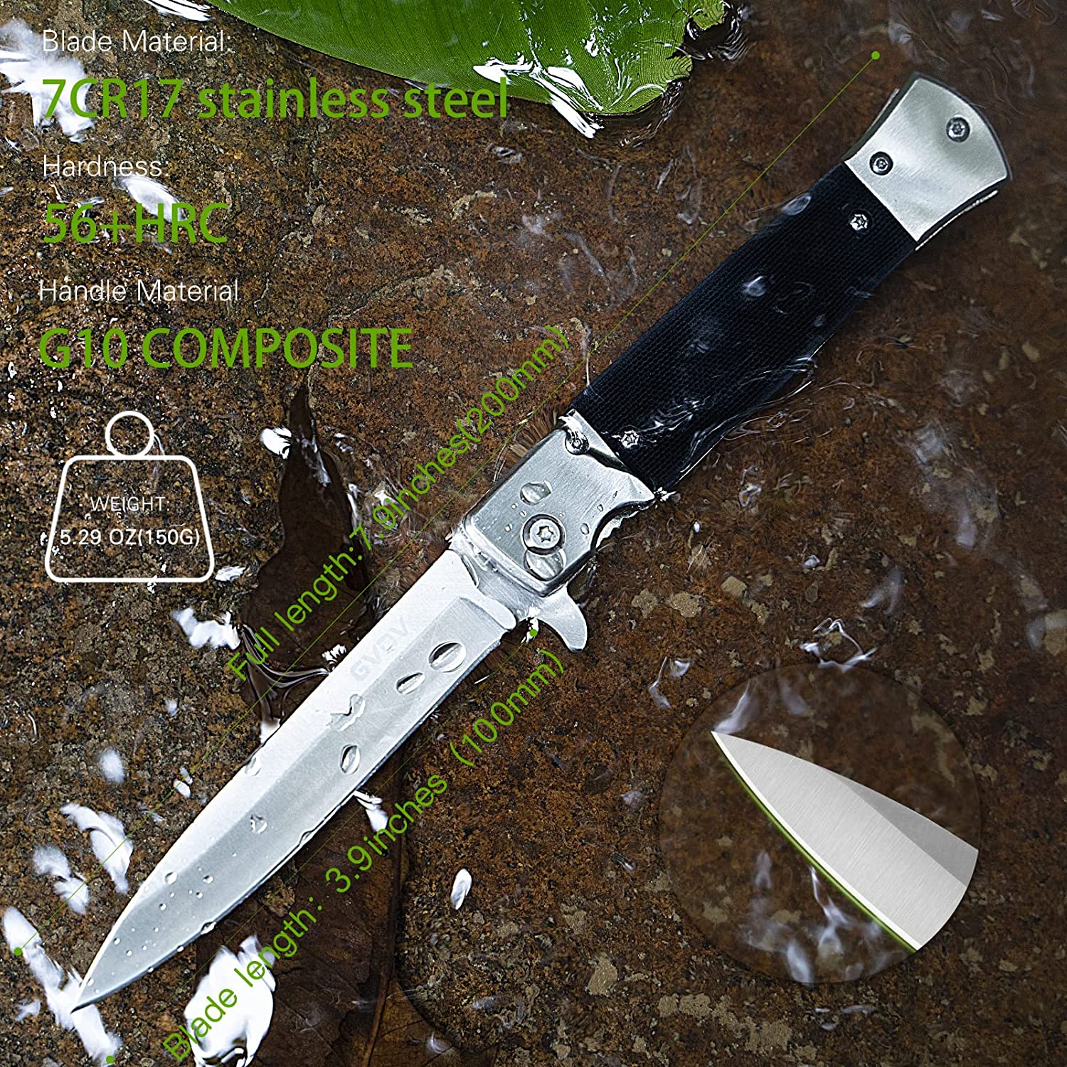  GVDV Pocket Knife Folding Knives - 5 in 1 Utility Knife for  Survival Camping Hunting Fishing, Christmas Day Gifts for Husband Dad Man :  Tools & Home Improvement