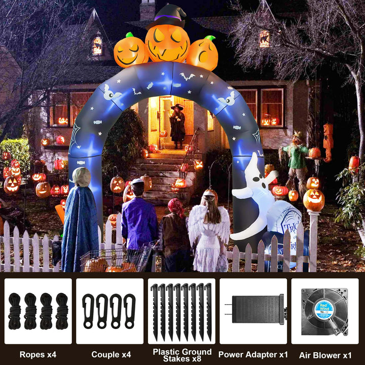 BZB Goods Luci giganti gonfiabili a forma di zucca, 3,5 m, per Halloween, divertenti, illuminate, decorazione per feste per esterni, interni, casa, giardino, famiglia, puntello a LED, decorazione per BZB Goods Luci giganti gonfiabili a forma di zucca, 3,5 m, per Halloween, divertenti, illuminate, decorazione per feste per esterni, interni, casa, giardino, famiglia, puntello a LED, decorazione per